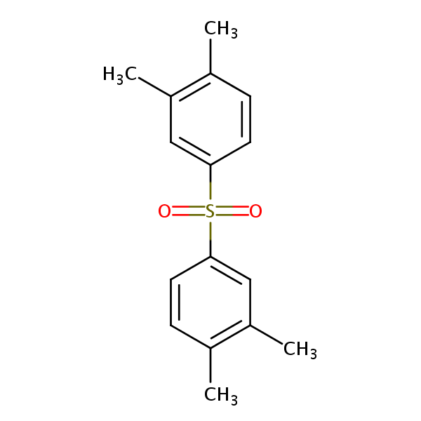Benzene, 1,1’-sulfonylbis[3,4-dimethyl- structural formula