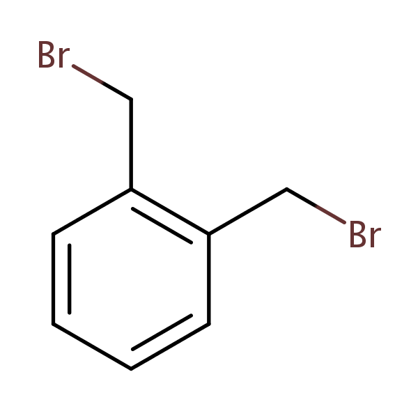 Benzene, 1,2-bis(bromomethyl)- structural formula