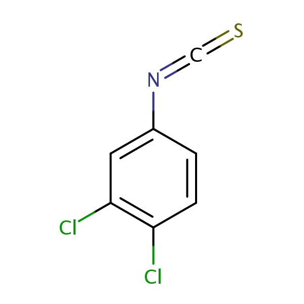 Benzene, 1,2-dichloro-4-isothiocyanato- (9CI) structural formula