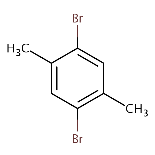Benzene, 1,4-dibromo-2,5-dimethyl- structural formula