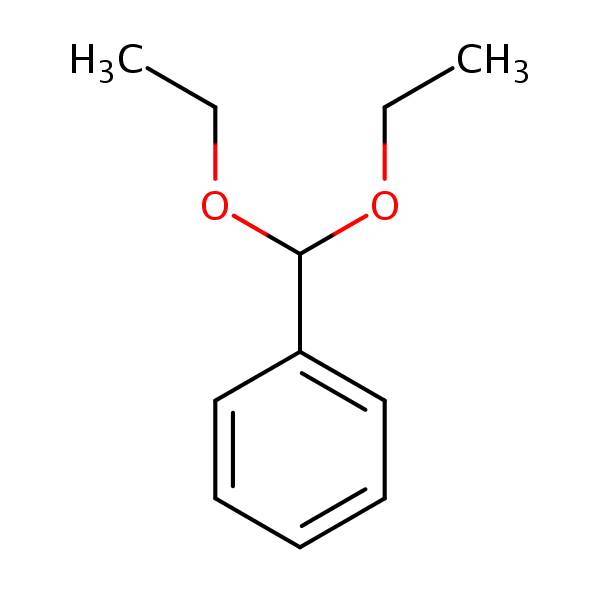 Benzene, (diethoxymethyl)- structural formula