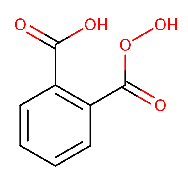 Benzenecarboperoxoic acid, 2-carboxy- structural formula