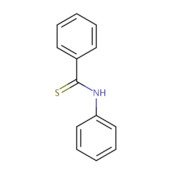 Benzenecarbothioamide, N-phenyl- structural formula
