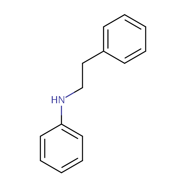 Benzeneethanamine, N-phenyl- structural formula