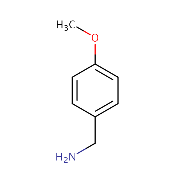 Benzenemethanamine, 4-methoxy- structural formula