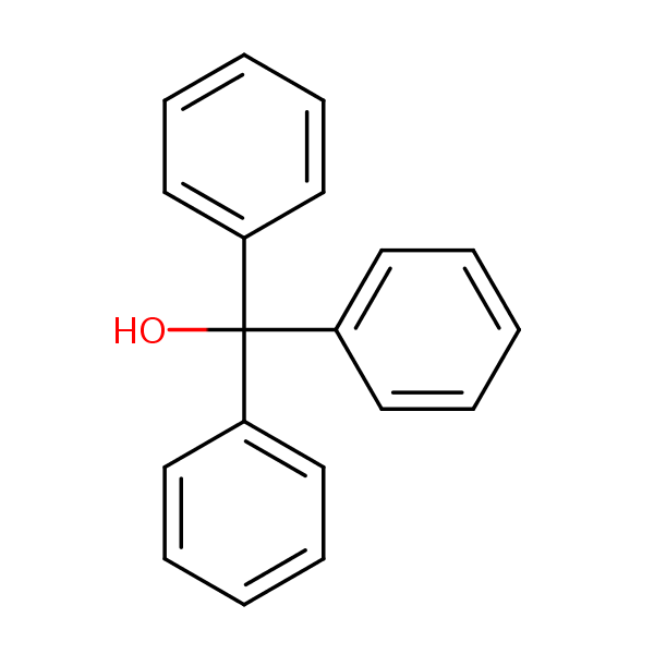 Benzenemethanol, .alpha.,.alpha.-diphenyl- structural formula
