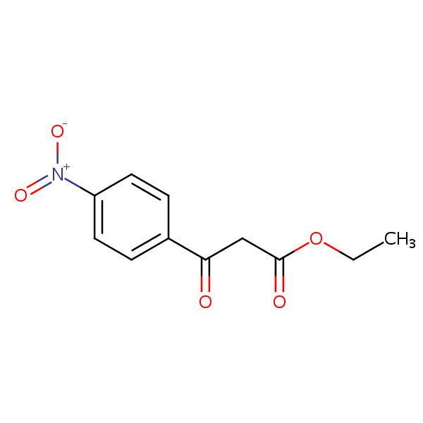 Benzenepropanoic acid, 4-nitro-.beta.-oxo-, ethyl ester structural formula