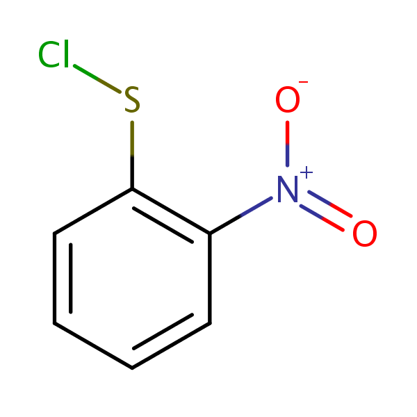 Benzenesulfenyl chloride, 2-nitro- structural formula