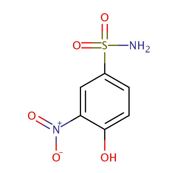 Benzenesulfonamide, 4-hydroxy-3-nitro- structural formula
