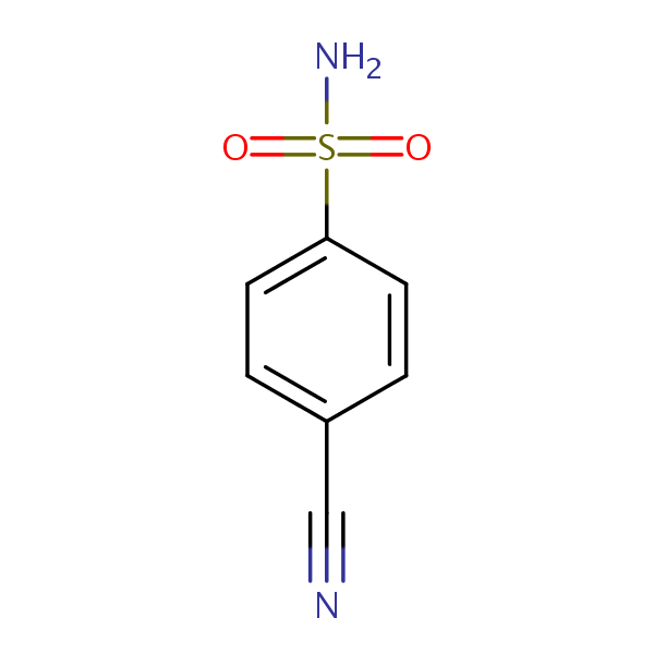 Benzenesulfonamide, p-cyano- structural formula