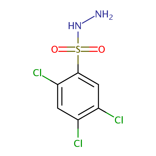 Benzenesulfonic acid, 2,4,5-trichloro-, hydrazide structural formula