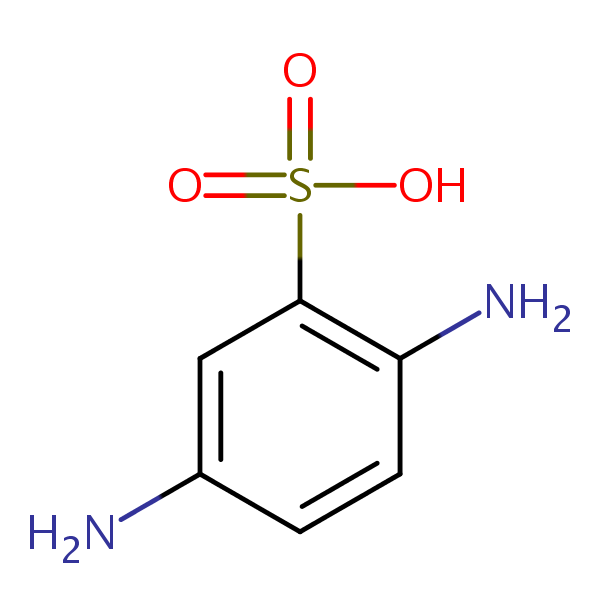 Benzenesulfonic acid, 2,5-diamino- structural formula