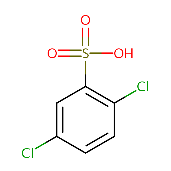 Benzenesulfonic acid, 2,5-dichloro- structural formula