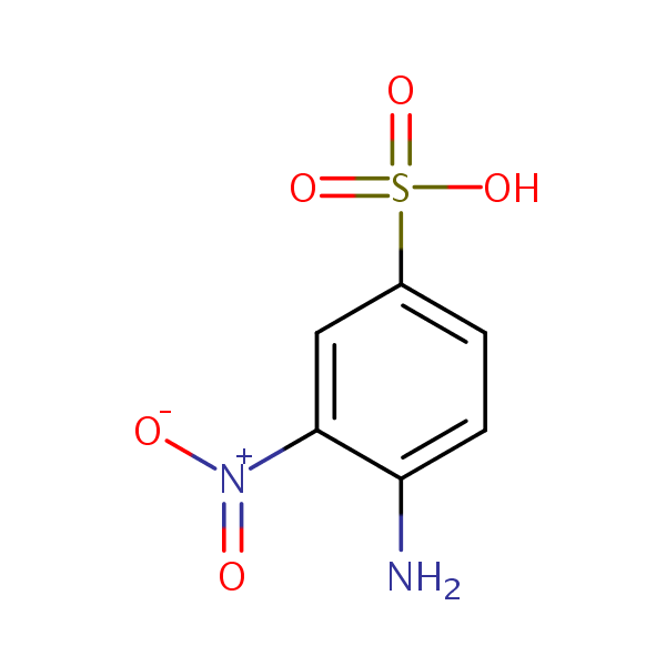 Benzenesulfonic acid, 4-amino-3-nitro- structural formula
