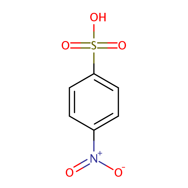 Benzenesulfonic acid, 4-nitro- structural formula