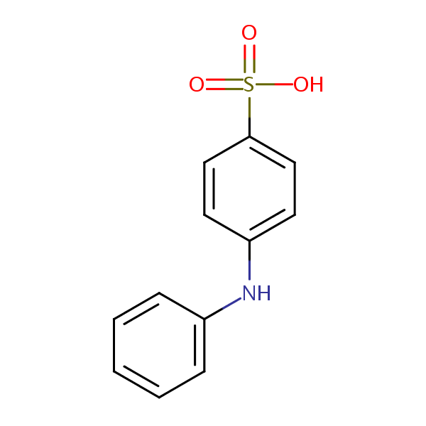 Benzenesulfonic acid, 4-(phenylamino)- structural formula