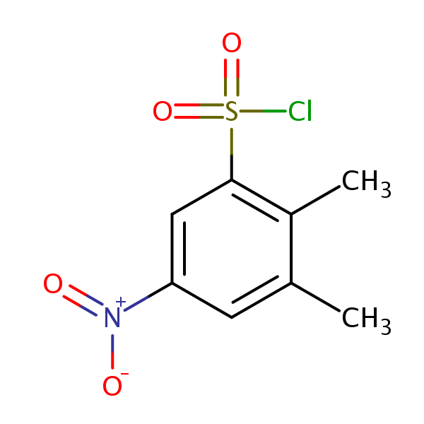 Benzenesulfonyl chloride, 2,3-dimethyl-5-nitro- structural formula