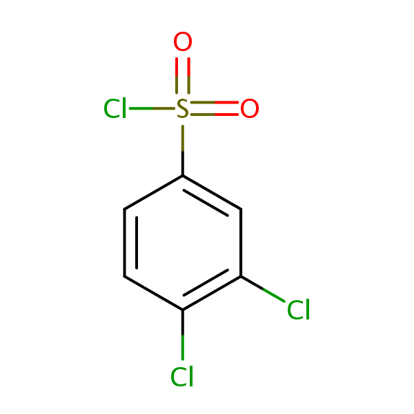 Benzenesulfonyl chloride, 3,4-dichloro- structural formula