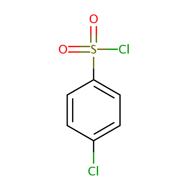 Benzenesulfonyl chloride, 4-chloro- structural formula