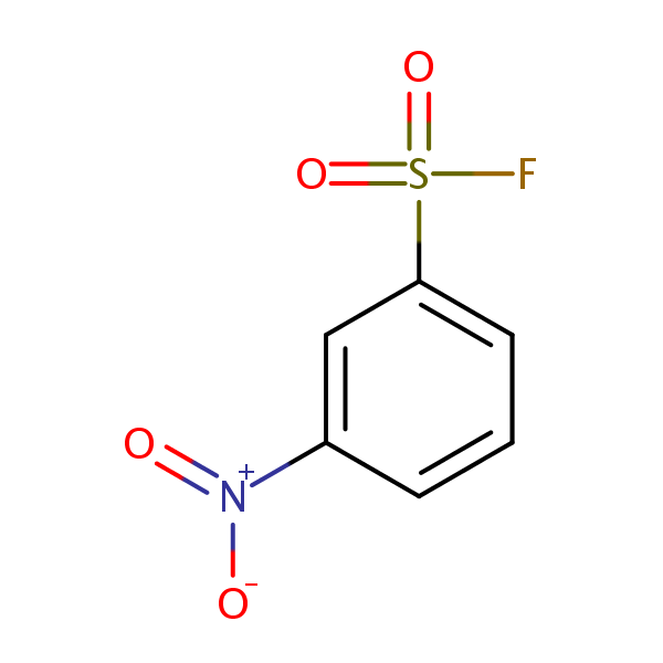 Benzenesulfonyl fluoride, 3-nitro- structural formula