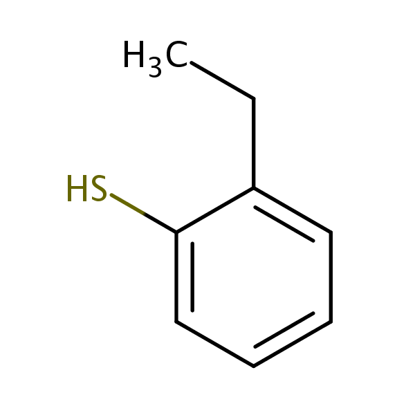 Benzenethiol, 2-ethyl- structural formula