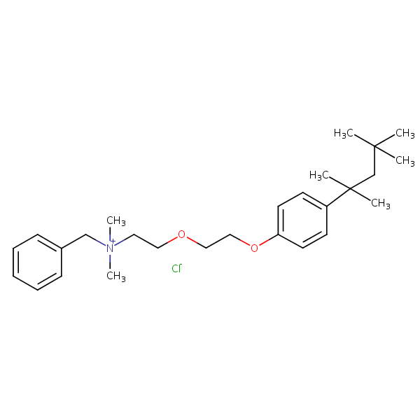 Benzethonium chloride structural formula
