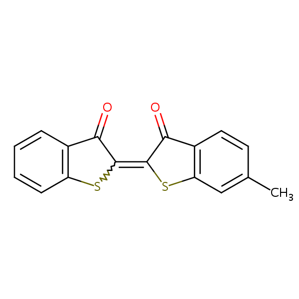 Benzo[b]thiophen-3(2H)-one, 6-methyl-2-(3-oxobenzo[b]thien-2(3H)-ylidene)- structural formula