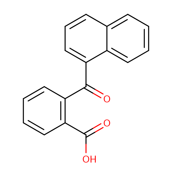 Benzoic acid, 2-(1-naphthalenylcarbonyl)- structural formula