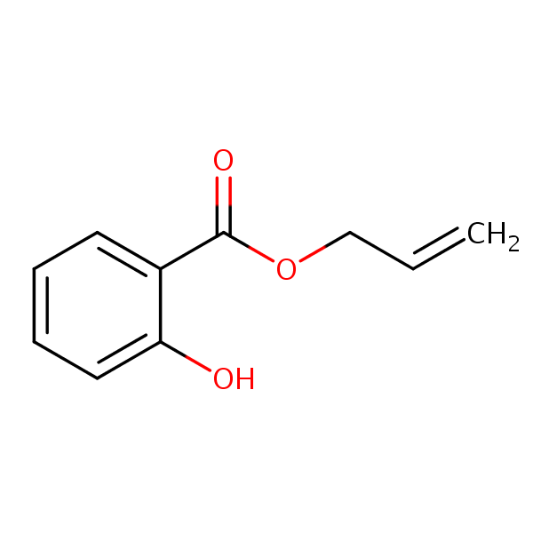 Benzoic acid, 2-hydroxy-, 2-propenyl ester structural formula