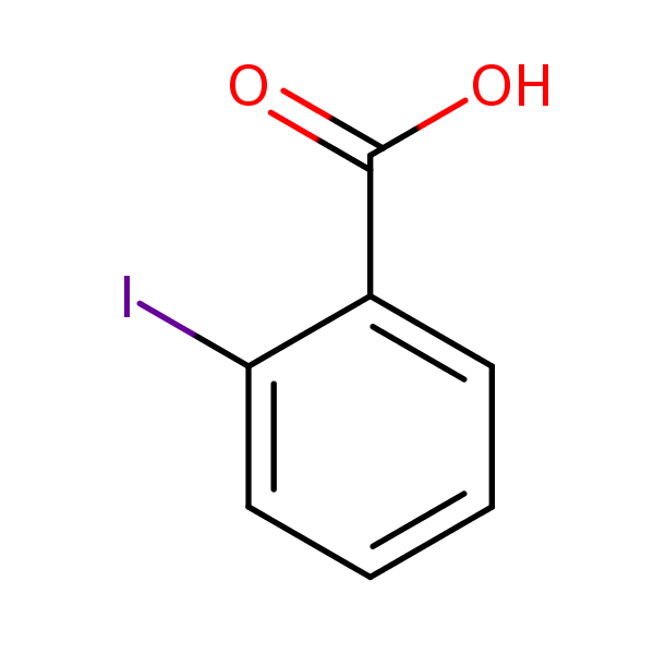 Benzoic acid, 2-iodo- structural formula