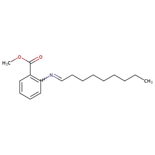 Benzoic acid, 2-(nonylideneamino)-, methyl ester structural formula