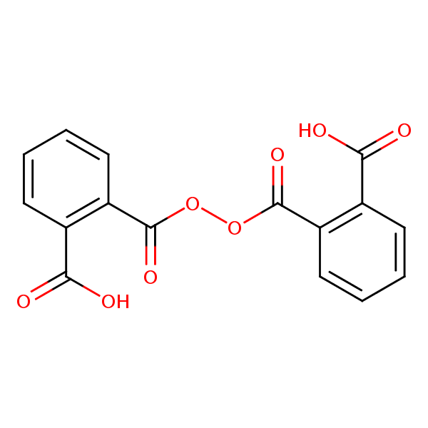 Benzoic acid, 2,2’-(dioxydicarbonyl)bis- structural formula