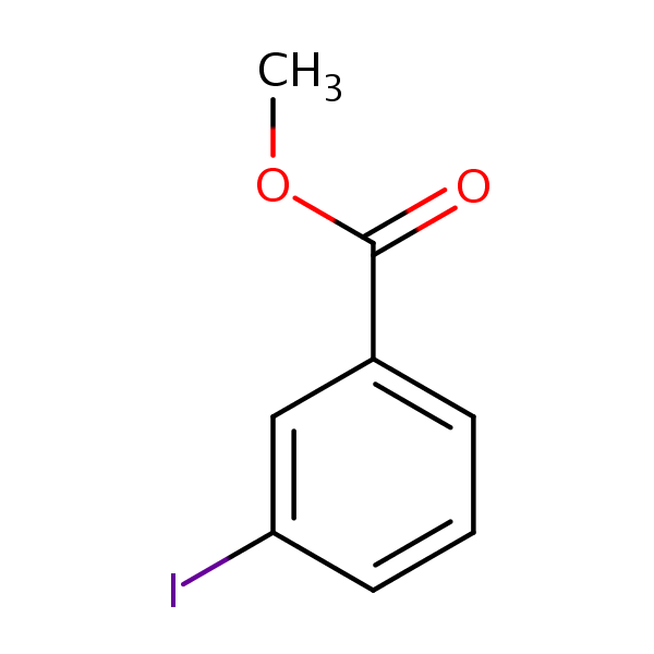 Benzoic acid, 3-iodo-, methyl ester structural formula