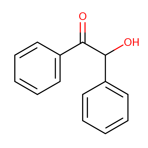 Benzoin structural formula