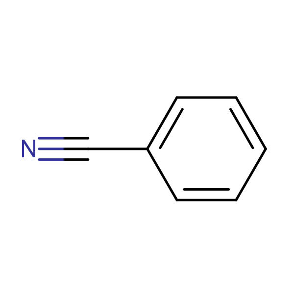 Benzonitrile structural formula