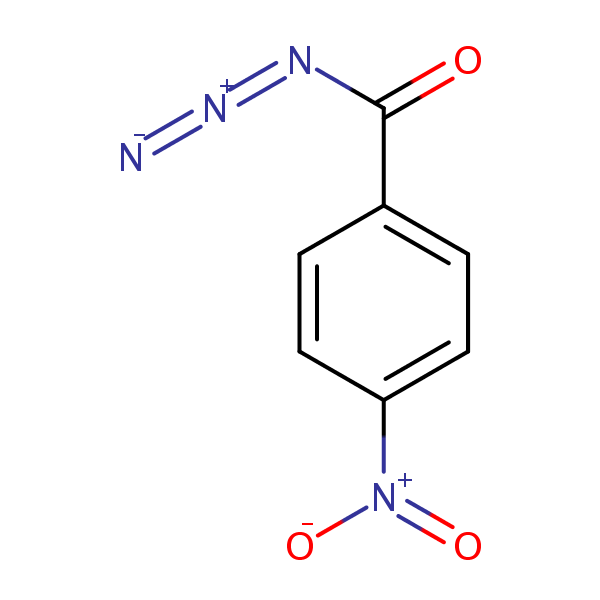 Benzoyl azide, 4-nitro- structural formula