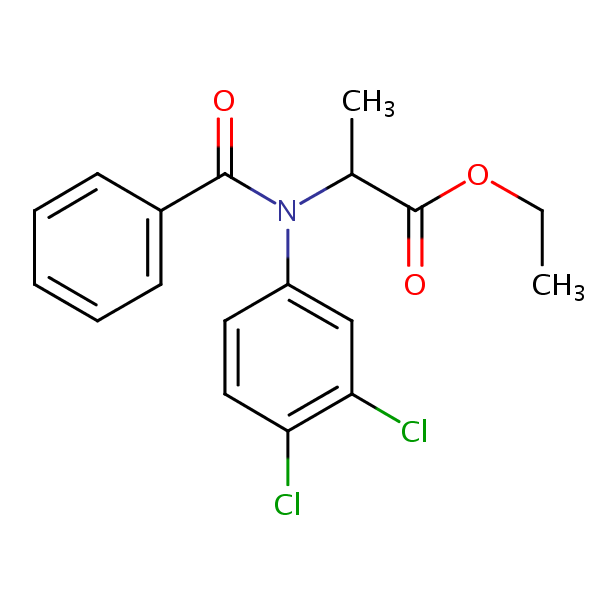 Benzoylprop-ethyl structural formula