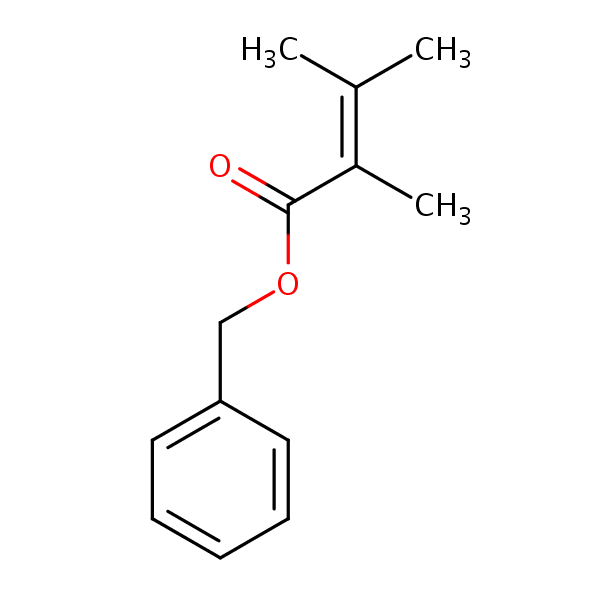 Benzyl 2,3-dimethylcrotonate structural formula