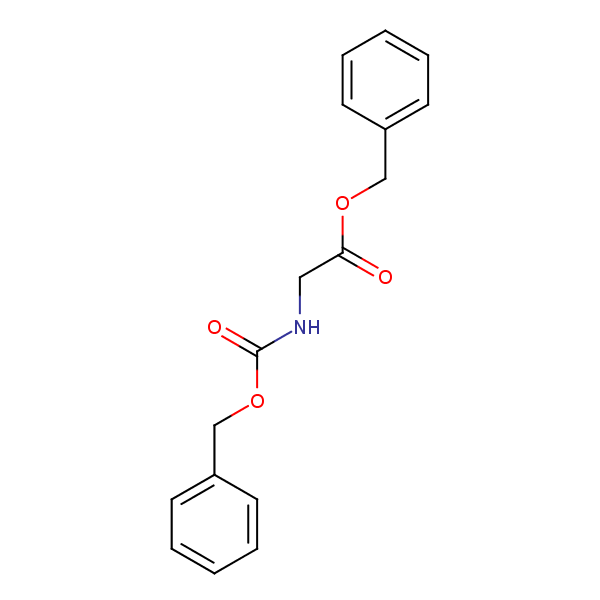 Benzyl N-benzyloxycarbonylglycinate structural formula