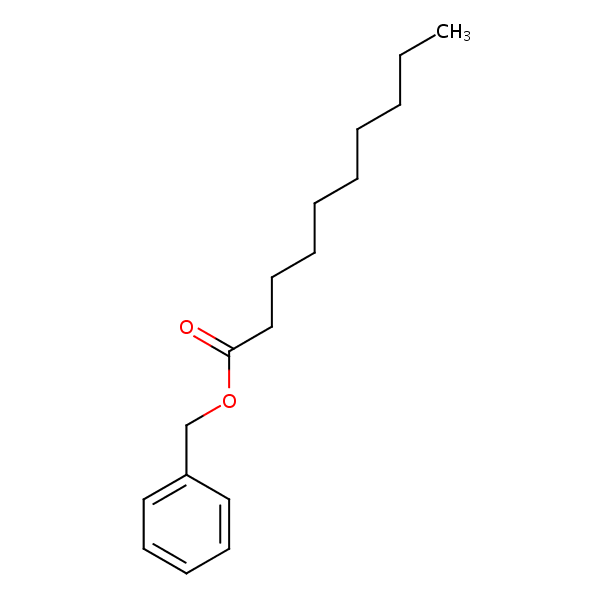 Benzyl decanoate structural formula