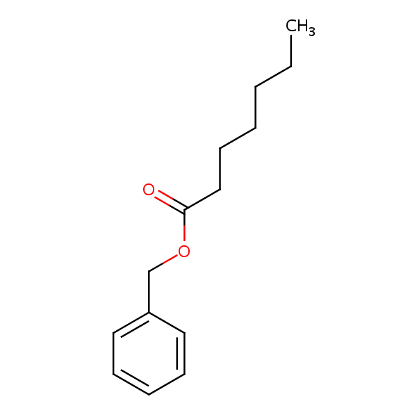 Benzyl heptanoate structural formula