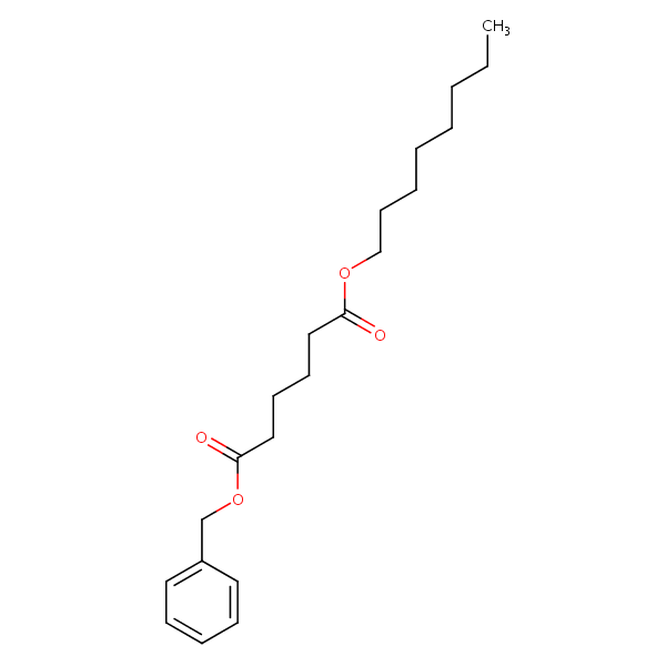 Benzyl octyl adipate structural formula