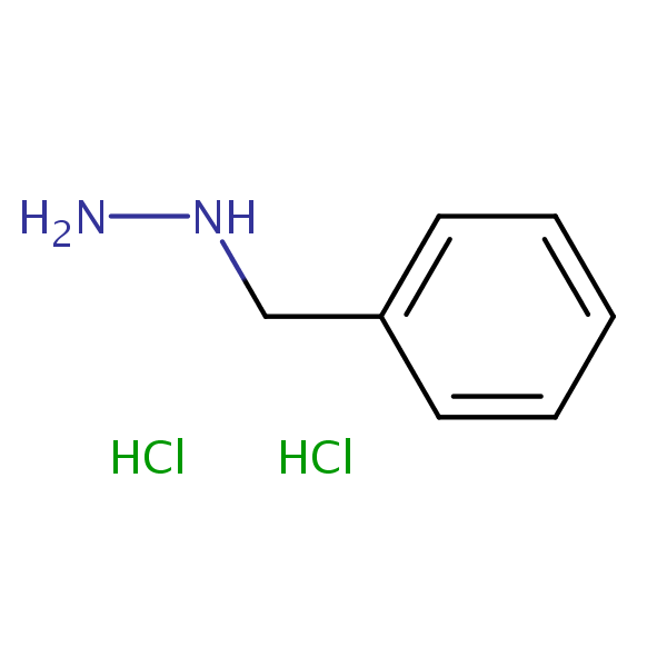 Benzylhydrazine dihydrochloride structural formula
