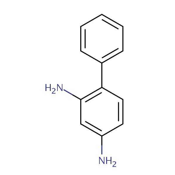 Biphenyl-2,4-ylenediamine structural formula