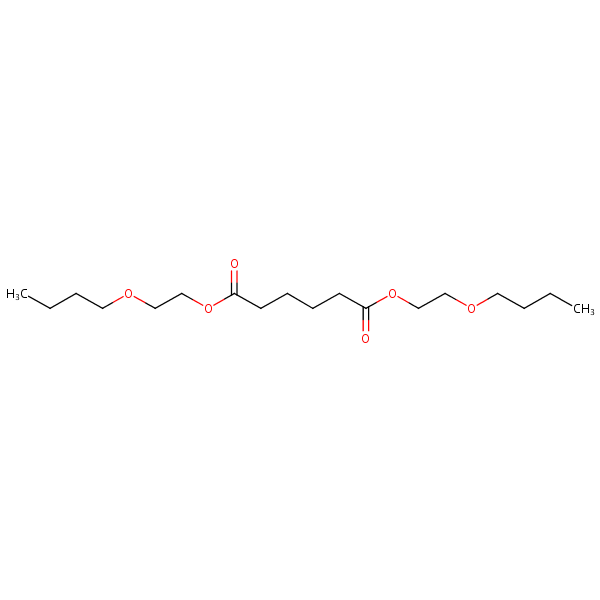 Bis(2-butoxyethyl) adipate structural formula
