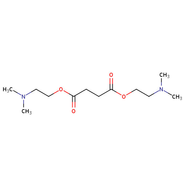 Bis(2-(dimethylamino)ethyl) succinate structural formula