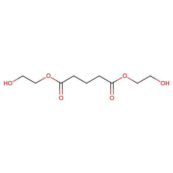 Bis(2-hydroxyethyl) glutarate structural formula
