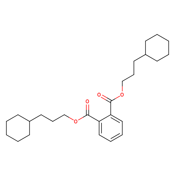 Bis(3-cyclohexylpropyl) phthalate structural formula