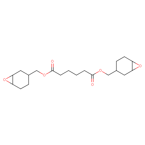 Bis[(3,4-epoxycyclohexyl)methyl] adipate structural formula
