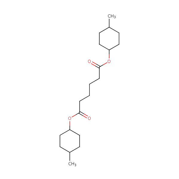 Bis(4-methylcyclohexyl) adipate structural formula